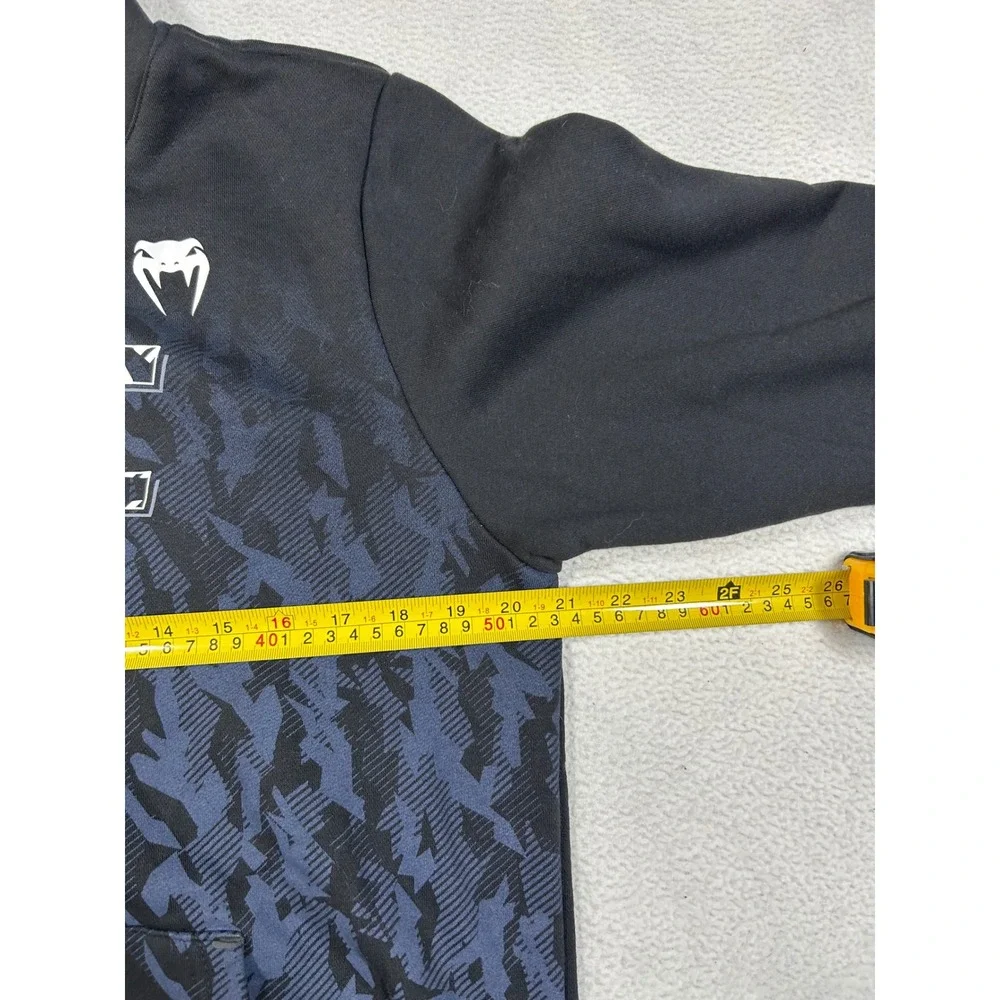 Venum UFC Hoodie Men M Black Graphic Pullover Sweatshirt MMA Training Activewear
